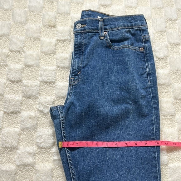 Levi’s Womens 515 Boot Cut Denim Jeans Size 14 Dark Wash Low Rise Classic Fit - Picture 10 of 12